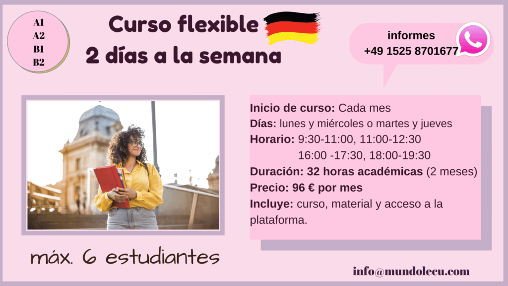 curso de aleman Munich dos veces por semana